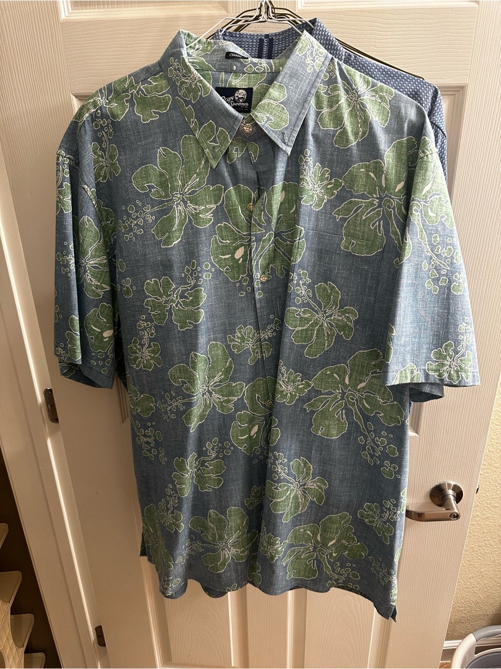 reyn spooner Blue Hawaiian Floral Short-Sleeve Button-Down Shirt